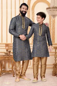 FATHER & SON Matching Indian Outfits