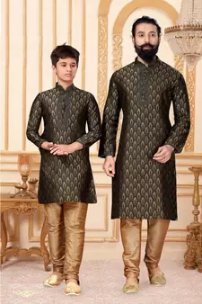 FATHER & SON Matching Indian Outfits