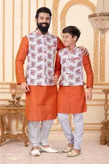 FATHER & SON Matching Indian Outfits