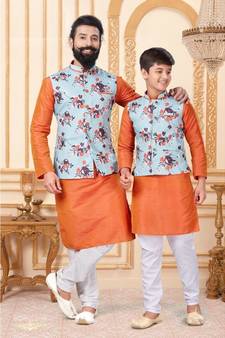 FATHER & SON Matching Indian Outfits