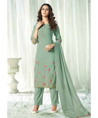 Designer Cotton kurta set with Dupatta 1