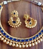 Blue agate necklaces