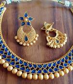 Blue agate necklaces