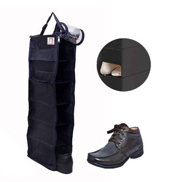 atorakushon   Shoe Rack Travelling Shoe Storage Bag/Storage Footwear Organiser  Bag/transparent shoe pouches (Pack of 2) 5