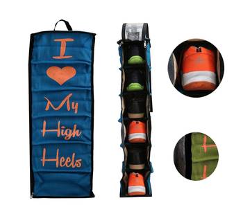 atorakushon   Shoe Rack Travelling Shoe Storage Bag/Storage Footwear Organiser  Bag/transparent shoe pouches (Pack of 1) 1