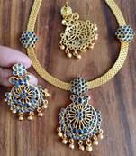 Blue agate necklaces