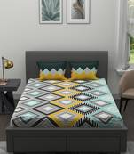 Blush Printed Double Bedsheet, (220cm x 240cm)