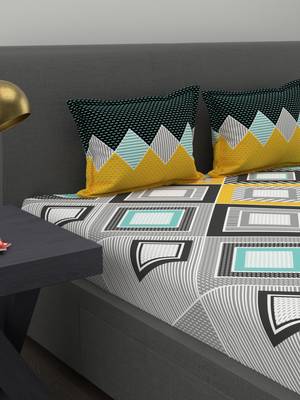 Blush Printed Double Bedsheet, (220cm x 240cm) 3
