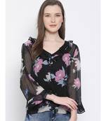 printed Multicolor Polyester   Top
