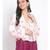 printed White Polyester   Top