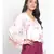 printed White Polyester   Top