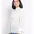 plain White Polyester   Top