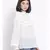 plain White Polyester   Top