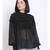 plain Black Polyester   Top