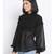 plain Black Polyester   Top