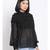 plain Black Polyester   Top