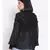 plain Black Polyester   Top