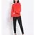plain Red Polyester   Top