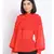 plain Red Polyester   Top