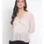 plain Peach Polyester   Top