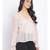 plain Peach Polyester   Top