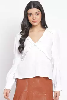plain White Cotton   Top