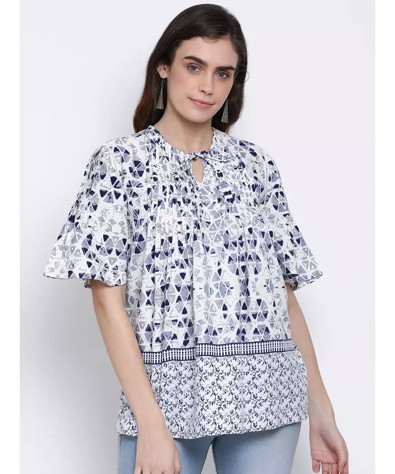 printed Multicolor Viscose   Tunic