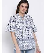printed Multicolor Viscose   Tunic