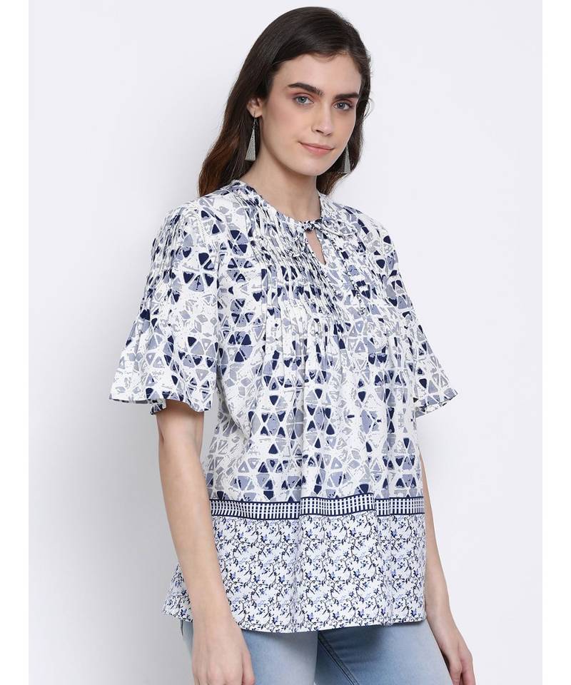 printed Multicolor Viscose   Tunic