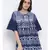 printed Blue Cotton   Tunic