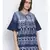 printed Blue Cotton   Tunic