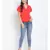 plain Red Polyester   Shirt