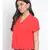 plain Red Polyester   Shirt