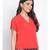 plain Red Polyester   Shirt