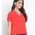 plain Red Polyester   Shirt