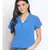 plain Blue Polyester   Shirt