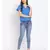 plain Blue Polyester   Shirt