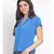 plain Blue Polyester   Shirt