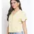 printed Yellow Polyester   Shirt