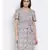printed Pink Polyester   Dress