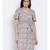 printed Pink Polyester   Dress