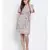 printed Pink Polyester   Dress