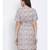 printed Pink Polyester   Dress