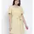 printed Yellow Polyester   Dress