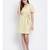printed Yellow Polyester   Dress