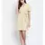 printed Yellow Polyester   Dress