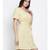 printed Yellow Polyester   Dress