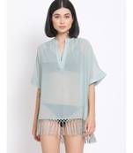 plain Green Polyester   Dress