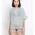 plain Green Polyester   Dress