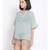 plain Green Polyester   Dress